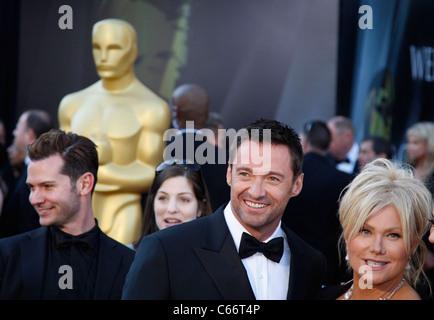 Hugh Jackman, Deborra-Lee Furness im Ankunftsbereich für die 83. Academy Awards Oscars - Ankünfte Teil 1, das Kodak Theatre, Los Angeles, CA 27. Februar 2011. Foto von: Jef Hernandez/Everett Collection Stockfoto