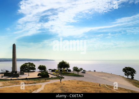 Obelisk der Herrlichkeit auf dem Mount Mithridat in Kertsch, Krim, Ukraine Stockfoto