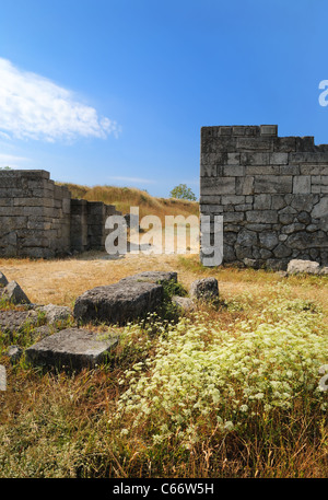 Die Ruinen der antiken Siedlung Pantikapaion. 6. Jahrhundert vor Christus. Kertsch, Krim, Ukraine Stockfoto