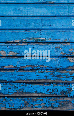 Hintergrundbild aus farbigen Holzplatten Stockfoto