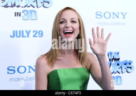 Jayma Mays im Ankunftsbereich für die SCHLÜMPFE-Premiere, The Ziegfeld Theatre, New York, NY 24. Juli 2011. Foto von: Andres Otero/Everett Collection Stockfoto