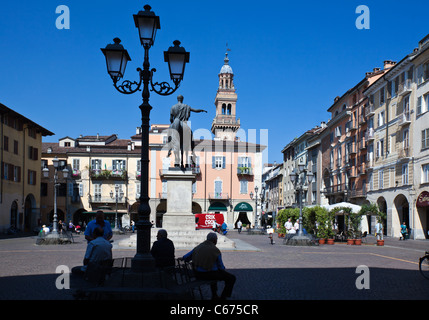 Casale Monferrato, Piazza Mazzini, Monferrato, Piemont, Italien Stockfoto