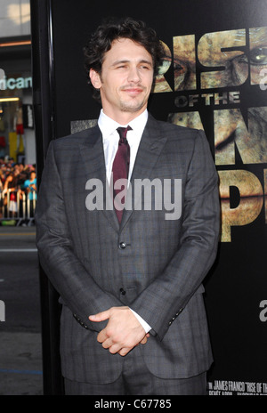 James Franco im Ankunftsbereich für RISE OF THE PLANET OF THE APES Premiere, Graumans Chinese Theatre, Los Angeles, CA 28. Juli 2011. Stockfoto