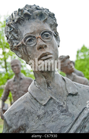 "Testament", Little Rock Nine Civil Rights Denkmal, vom Bildhauer John Deering, State Capitol Gründen in Little Rock, Arkansas Stockfoto