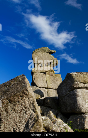 Bowerman die Nase Felsen auf Dartmoor, Devon Stockfoto