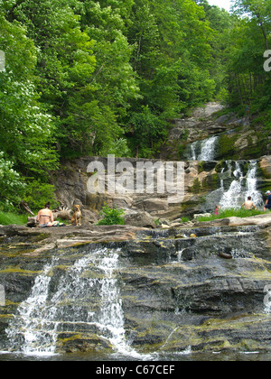 OLYMPUS DIGITAL Kamera Kent Falls Falls State Park in Kent, Connecticut Stockfoto