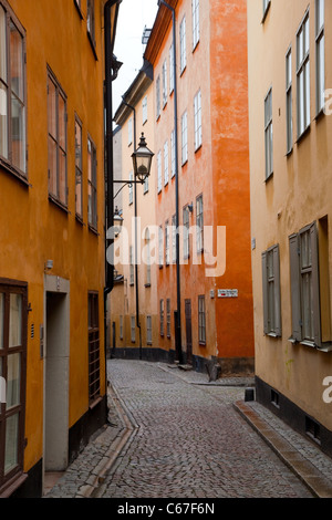 Bunte Gebäude in der Altstadt (Gamla Stan) von Stockholm, Schweden Stockfoto