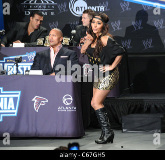 Nicole Snooki Polizzi in Anwesenheit für WRESTLEMANIA XXVII Pressekonferenz, Hard Rock Cafe, New York, NY 30. März 2011. Foto Stockfoto