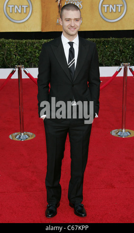 Justin Timberlake im Ankunftsbereich für 17. jährliche Screen Actors Guild SAG Awards - Ankünfte Teil2, Shrine Auditorium, Los Angeles, Stockfoto