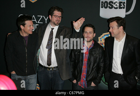 Jason Bateman, Seth Gordon (Regisseur), Charlie Day, Jason Sudeikis in Anwesenheit für Warner Bros.-Bilder-Vorschau bei Cinemacon Stockfoto