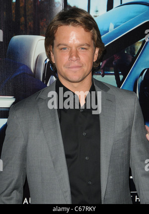 Matt Damon im Ankunftsbereich für HIS WAY Premiere, The Paramount Theater, Los Angeles, CA 22. März 2011. Foto von: Dee Cercone/Everett Collection Stockfoto