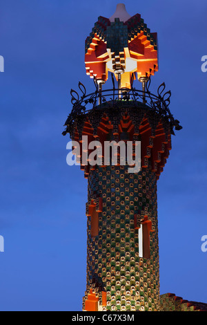 "El Capricho", Werk des Architekten Antonio Gaudi. Stockfoto