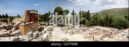 Archäologische Stätte von Cnossos (Kreta, Griechenland) Stockfoto