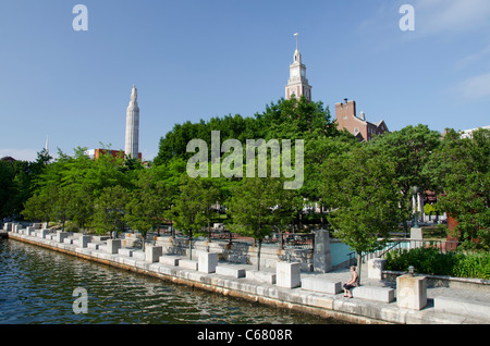 Providence, Rhode Island. Providence River Park. -Modell veröffentlicht. Stockfoto