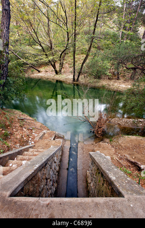 EPTA Piges (bedeutet "Sieben Quellen"), ein wirklich schöner Ort auf der Insel Rhodos, Dodekanes, Griechenland Stockfoto