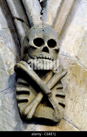 Geschnitzte Corbel in All Saints Church, Beeby, Leicestershire, England, UK Stockfoto