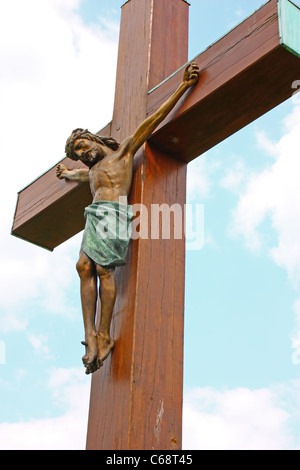 Jesus Christus gekreuzigten Symbol der Liebe Gottes Stockfoto