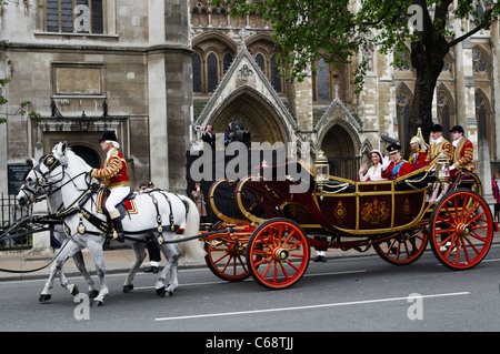Königliche Hochzeit von Prinz William und Kate Middleton Stockfoto