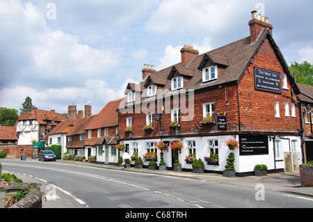 Das Swan Inn, Petworth Road, Chiddingfold, Surrey, England, Vereinigtes Königreich Stockfoto