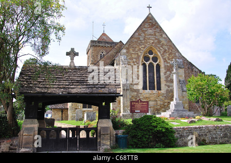 Maria Kirche, grün, Chiddingfold, Surrey, England, Vereinigtes Königreich Stockfoto