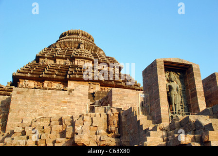 Die Kuppel der großen Struktur heute ist eigentlich die Mantapa (Mandap). Konark Sun Temple, Orissa, Indien. UNESCO-Welt-gen Stockfoto