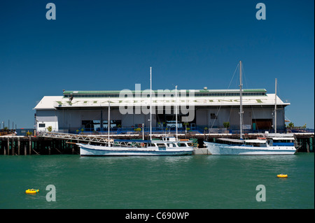 Stokes Hill Wharf Terminal für Harbour Cruises auf Waterfront Darwin, Northern Territory, Australien Stockfoto