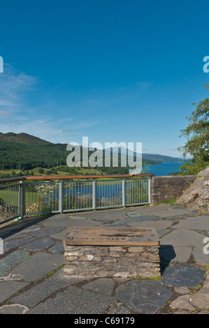 Loch Tummel nr Pitlochry Perth & Kinross Schottland von Queen es View Stockfoto