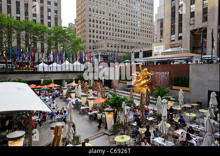 Rockefeller Plaza, New York City, Manhattan, USA. Stockfoto