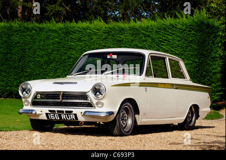 1963 Ford Lotus Cortins funktioniert Auto ex Trevor Taylor, Jim Clark, Dan Gurney, Sir John Whitmore Stockfoto