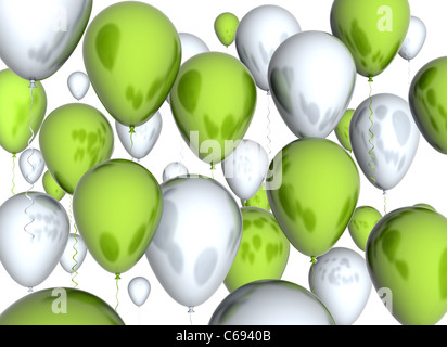 Luftballons-Hintergrund Stockfoto