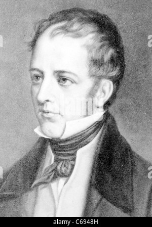 Frederick Marryat, britischer Marineoffizier und Schriftsteller Stockfoto