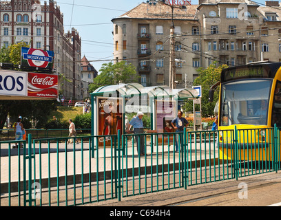 Platz in Moskau Transit-Drehscheibe, auf der Budaseite von Budapest, Ungarn Stockfoto