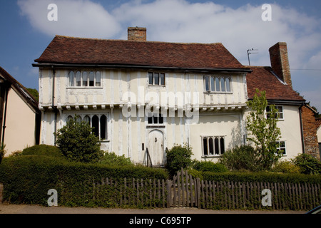 Alte Gebäude, Lavenham Dorf, Suffolk England Stockfoto