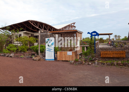 Eintritt in die Charles Darwin Research Station in Santa Cruz, Galapagos-Inseln, Ecuador Stockfoto