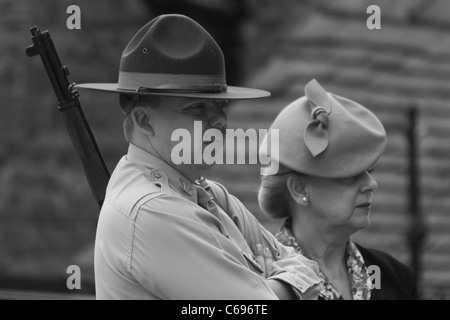 Crich 1940er Jahren Wochenende - August 2011 Stockfoto