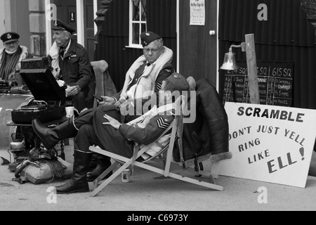 Crich 1940er Jahren Wochenende - August 2011 Stockfoto