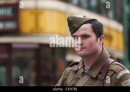 Crich 1940er Jahren Wochenende - August 2011 Stockfoto