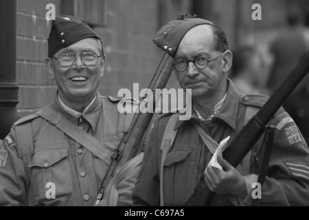 Crich 1940er Jahren Wochenende - August 2011 Stockfoto