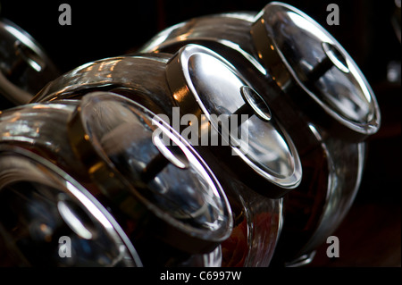 Bonbon Gläser Stockfoto