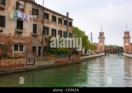 Rio Dell'Arsenale, Venezia, Veneto, Italien, Europa Stockfoto