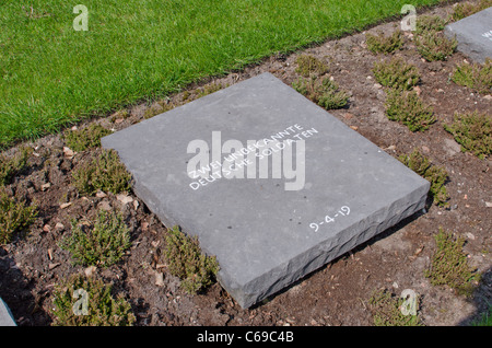 Grabstein des unbekannten Soldaten auf dem deutschen Soldatenfriedhof, Cannock Chase, Staffordshire, England, UK Stockfoto