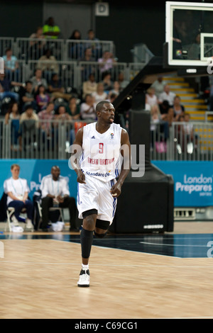 Luol DENG für Großbritannien, International Basketball spielen; Teil der Serie für die Olympiade 2012 in London bereitet. Stockfoto
