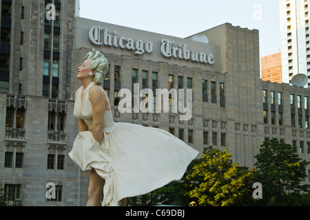 Marilyn Monroe in Chicago, Illinois. Stockfoto