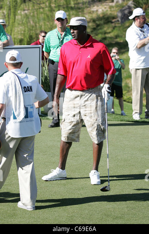 Michael Jordan in die Teilnehmerliste für 10. jährlichen Michael Jordan Celebrity Invitational (MJCI), Shadow Creek Golf Course, Las Vegas, Stockfoto