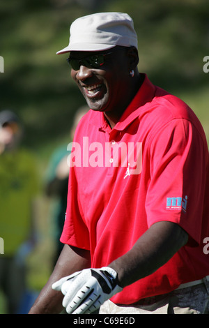 Michael Jordan in die Teilnehmerliste für 10. jährlichen Michael Jordan Celebrity Invitational (MJCI), Shadow Creek Golf Course, Las Vegas, Stockfoto