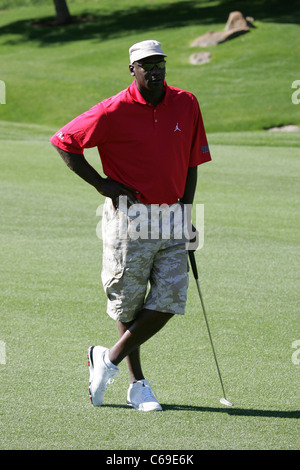 Michael Jordan in die Teilnehmerliste für 10. jährlichen Michael Jordan Celebrity Invitational (MJCI), Shadow Creek Golf Course, Las Vegas, Stockfoto