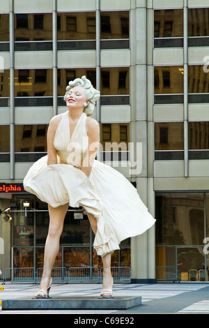 Marilyn Monroe in Chicago, Illinois. Stockfoto