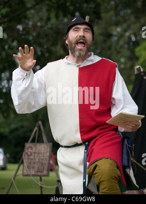 Mittelalterfest in Verdin Park, Northwich 13. August & 14., mit Living History Camps, Cheshire, UK Stockfoto