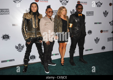 Black Eyed Peas in Anwesenheit für das 7. jährlichen Peapod Benefiz-Konzert, The Music Box, Los Angeles, CA 10. Februar 2011. Foto von: Robert Kenney/Everett Collection Stockfoto