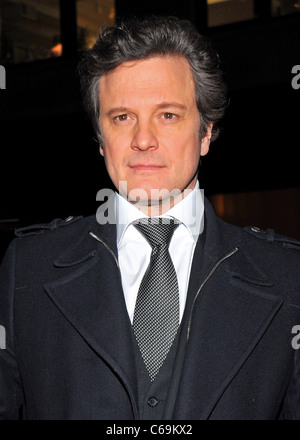 Colin Firth bei der Ankunft für die New York Film Critics Circle Awards, Crimson, New York, NY 10. Januar 2011. Foto von: Gregorio Stockfoto